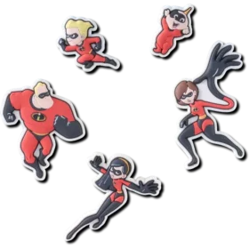 Pixar Incredibles 5-pakning med Jibbitz-charms