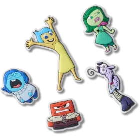 Pixar Inside Out 5-pakning med Jibbitz-charms