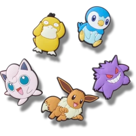 Pokémon Assrtd 5-pakning Jibbitz-charms
