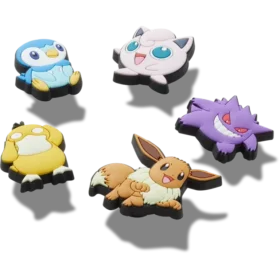 Pokémon Assrtd 5-pakning Jibbitz-charms