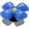 Puffy Blue Flower Jibbitz™-charms