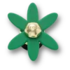 Retro grønne Spinner Flower Jibbitz-charms