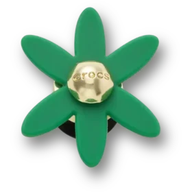 Retro grønne Spinner Flower Jibbitz-charms