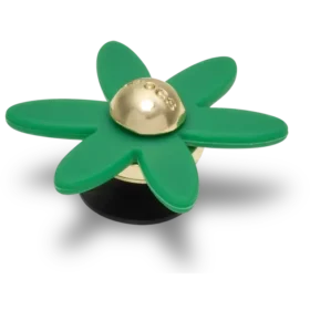 Retro grønne Spinner Flower Jibbitz-charms