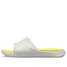 Reviva sandaler med bred rem og rund tå «Yellow White»
