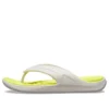 Reviva stilige Flippflopper med rund tå «White Yellow»