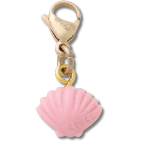 Rosa skjell-Jibbitz-charm