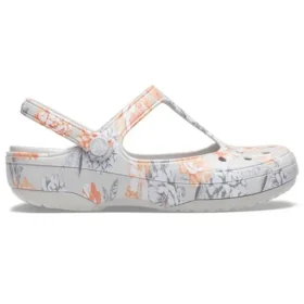 Sandaler med hvite blomster