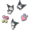 Sanrio Kuromi 5-pakning med Jibbitz-charms