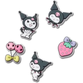 Sanrio Kuromi 5-pakning med Jibbitz-charms