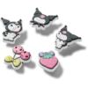 Sanrio Kuromi 5-pakning med Jibbitz-charms