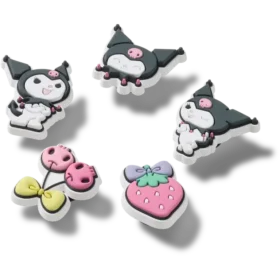 Sanrio Kuromi 5-pakning med Jibbitz-charms