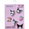 Sanrio Kuromi 5-pakning med Jibbitz-charms