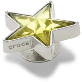Sølv- og grønne Smt Gem Star Jibbitz-charms
