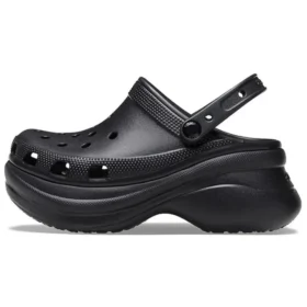 Small Whale Retro Crocs-sandaler med tykk såle, svart