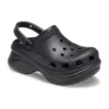 Small Whale Retro Crocs-sandaler med tykk såle, svart
