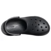 Small Whale Retro Crocs-sandaler med tykk såle, svart