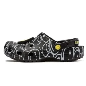 Smiley World Classic Clogs «Svart Hvit Gul»