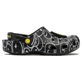 Smiley World Classic Clogs «Svart Hvit Gul»