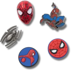 Spiderman II 5-pakning med Jibbitz-charms