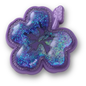 Squish Purple Hibiscus Jibbitz™-charms
