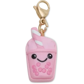 Søt rosa Boba-charm Jibbitz-skocharm