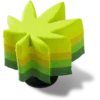 Stacked Hemp Leaf Jibbitz™-charms