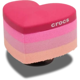 Stacked Pink Heart Jibbitz™-charms