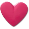 Stacked Pink Heart Jibbitz™-charms