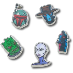 Star Wars-figurer 5-pakning med Jibbitz-charms