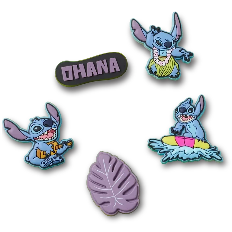Stitch Tropical 5-pakning med Jibbitz-charms Stitch Tropical 5-pakning med Jibbitz-charms