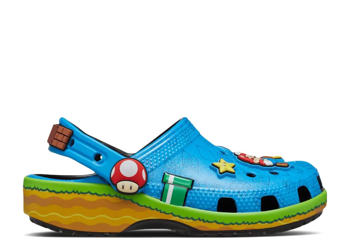 Super Mario x Classic Clog Kids «Blue» Super Mario x Classic Clog Kids «Blue»