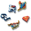 Superman 5-pakning Jibbitz-charms