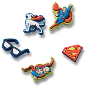 Superman 5-pakning Jibbitz-charms