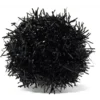 Svarte Jibbitz-charms med tinselpompon