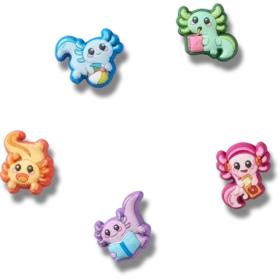 Tiny Axolotls 5-pakning med Jibbitz-charms