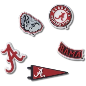 University of Alabama 5-pakning med Jibbitz-charms
