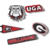 University of Georgia 5-pakning med Jibbitz-charms