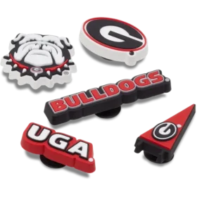 University of Georgia 5-pakning med Jibbitz-charms