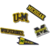 University of Michigan 5-pakning med Jibbitz-charms