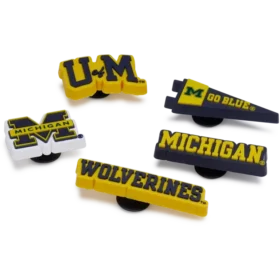 University of Michigan 5-pakning med Jibbitz-charms