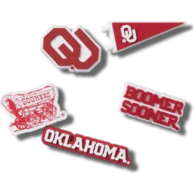 University of Oklahoma 5-pakning med Jibbitz-charms