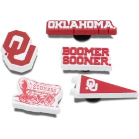 University of Oklahoma 5-pakning med Jibbitz-charms