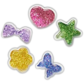 UV-skiftende Squish 5-pakning med Jibbitz-charms
